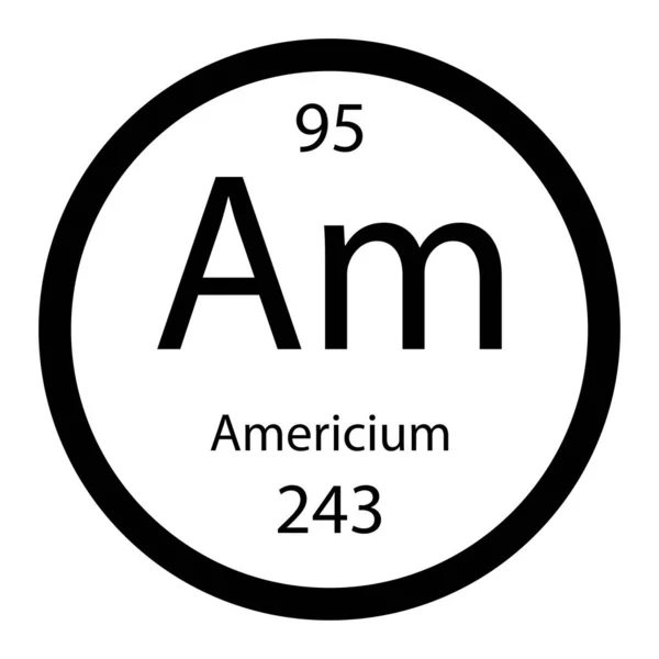 Americium Icon Vector Illustration Design — Stock Vector