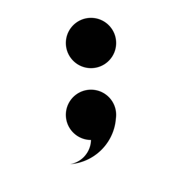semicolon icon vector illustration design