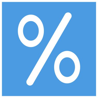 matematik sembolü yüzde vektör illüstrasyon tasarımı