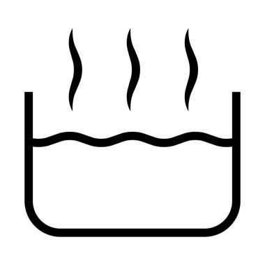 buharlaşan su ikonu vektör illüstrasyon tasarımı