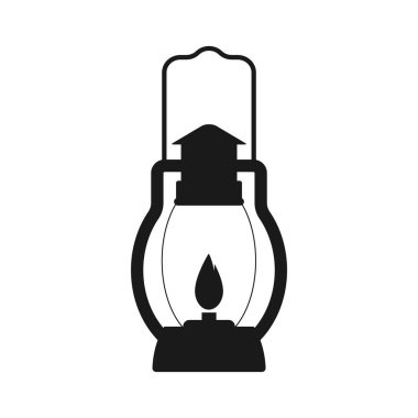 Kamp Feneri ikonu vektör illüstrasyon sembolü tasarımı