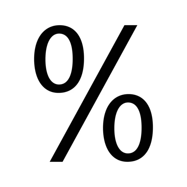 Math Symbol Icon Percent Vector Illustration Design — Stock Vector