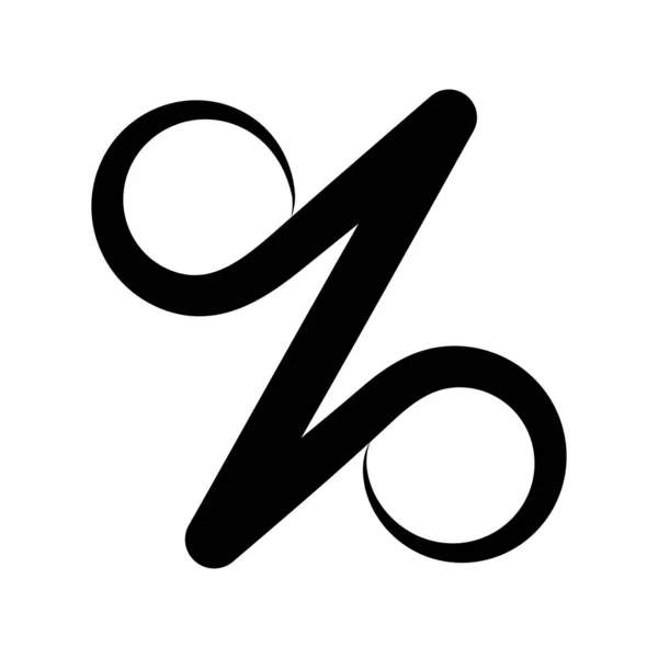 Matematik Symbol Ikon Procent Vektor Illustration Design — Stock vektor