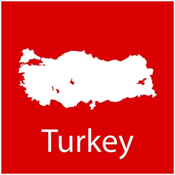 Τουρκία Χάρτη Εικονίδιο Διάνυσμα Φόντο Εικονογράφηση Σχεδιασμό — Διανυσματικό Αρχείο
