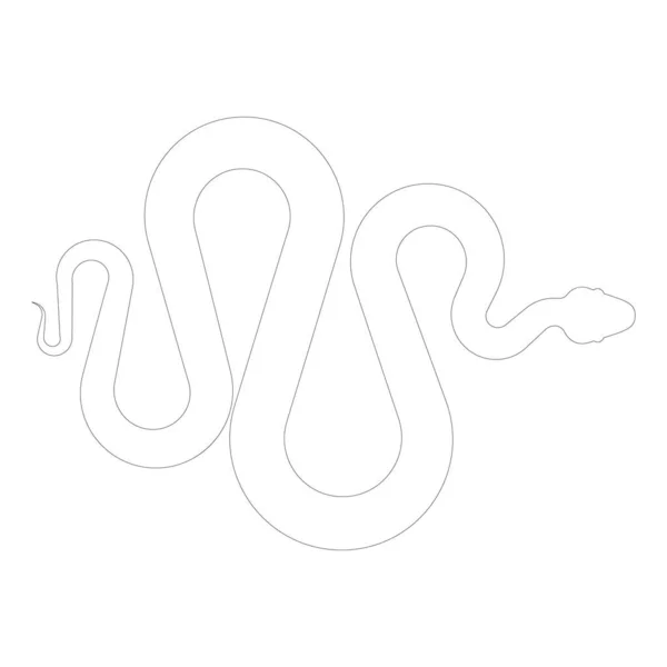 Illustration Vectorielle Serpent Icône Design — Image vectorielle