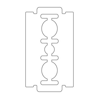 jilet simgesi vektör çizimi tasarımı