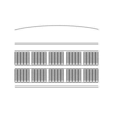 Stadyum ikon vektör illüstrasyon tasarımı