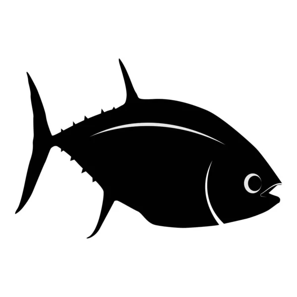 Tuna Fish Icon Vector Illustration Design — Stock Vector