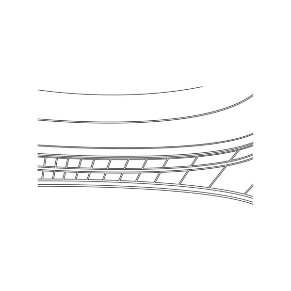 Icono Del Estadio Vector Ilustración Diseño — Archivo Imágenes Vectoriales