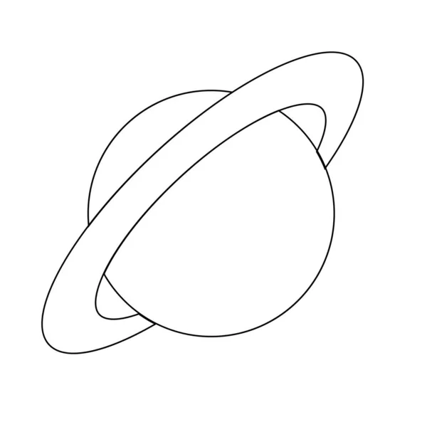 Planète Icône Vectoriel Illustration Design — Image vectorielle