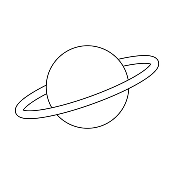 Planeta Ícone Vetor Ilustração Design —  Vetores de Stock