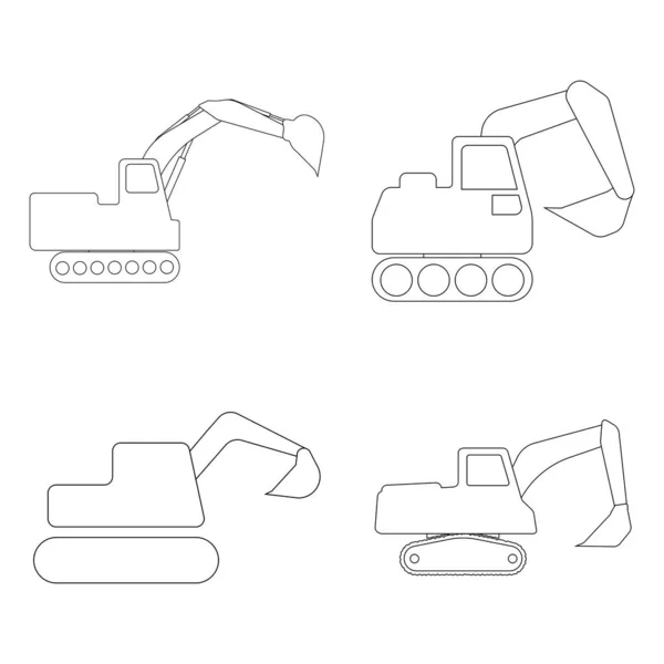Bagger Symbol Vektor Illustration Design — Stockvektor