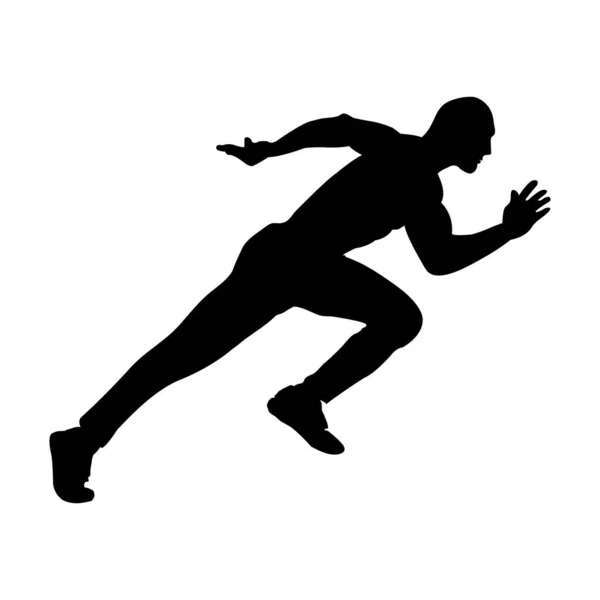 Laufen Mann Symbol Vektor Illustration Design — Stockvektor
