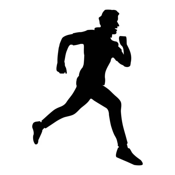 Running Man Icon Vector Illustration Design — Stock Vector
