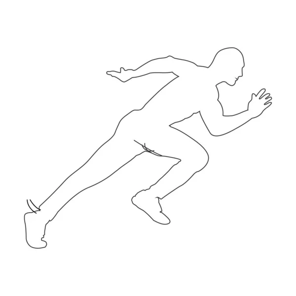 Laufen Mann Symbol Vektor Illustration Design — Stockvektor
