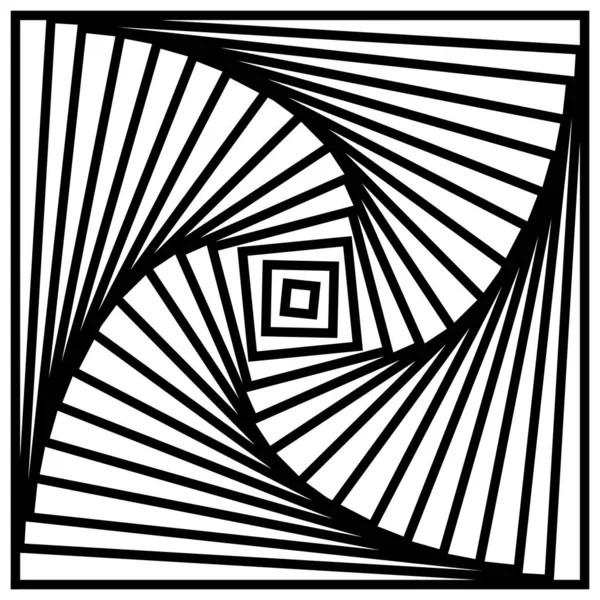 Hipnotikus Geometriai Ismétlődő Minta Vektor Illusztráció Háttér — Stock Vector