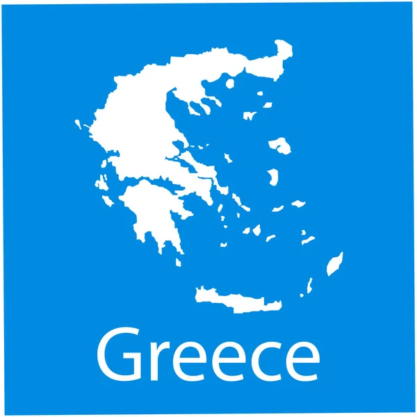 Греція Карта Фону Векторний Дизайн Ілюстрації — стоковий вектор