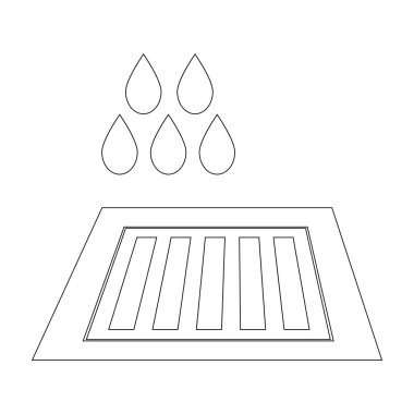 kanalizasyon ikonu vektör çizimi tasarımı