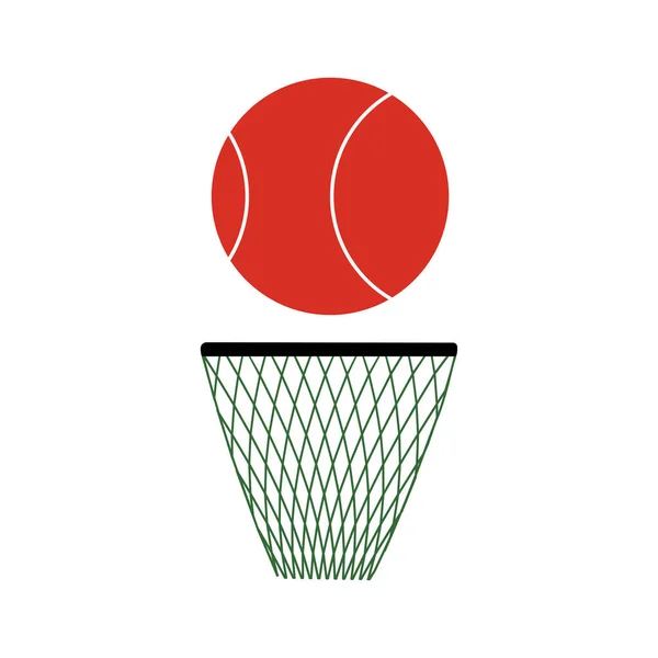 Icono Baloncesto Vector Ilustración Diseño — Vector de stock