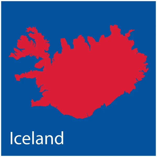 Iceland Mapa Icono Vector Ilustración Diseño — Archivo Imágenes Vectoriales