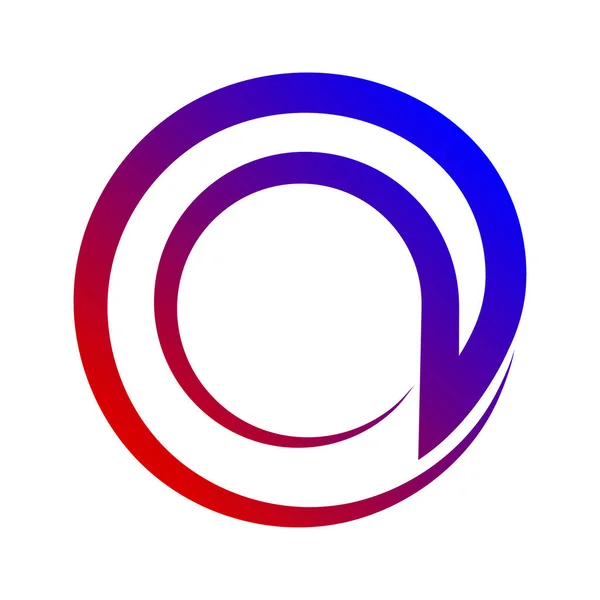 Alfa Simgesi Vektör Logo Şablonu Çizim Tasarımı — Stok Vektör