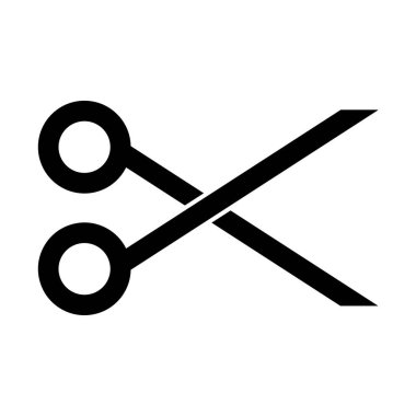 makas simgesi vektör illüstrasyon tasarımı kesiliyor