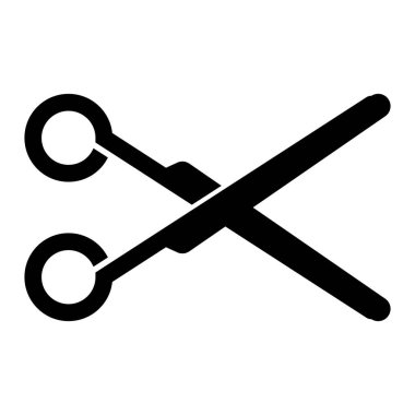 makas simgesi vektör illüstrasyon tasarımı kesiliyor