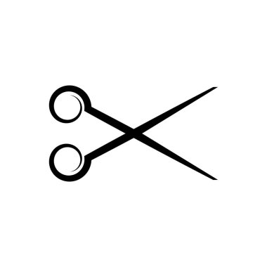 makas simgesi vektör illüstrasyon tasarımı kesiliyor