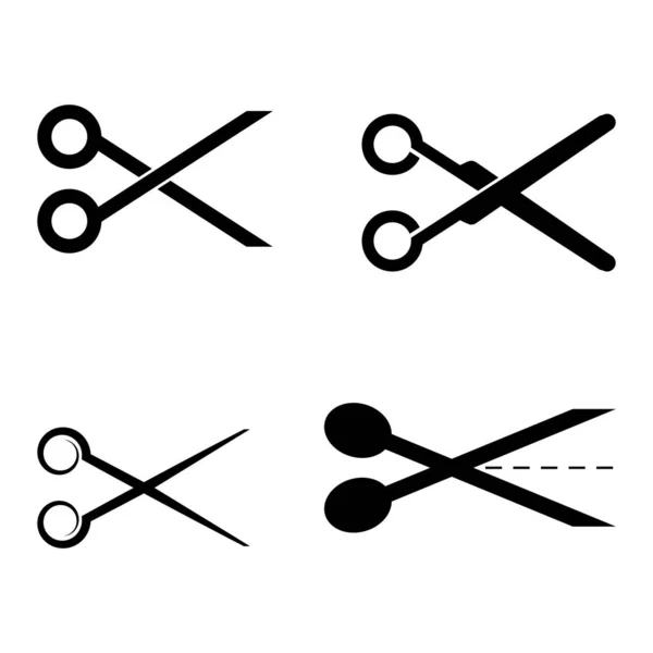 Schneiden Schere Symbol Vektor Illustration Design — Stockvektor