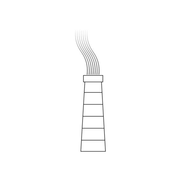 Chimney Icon Vector Illustration Symbol Design — Stock Vector