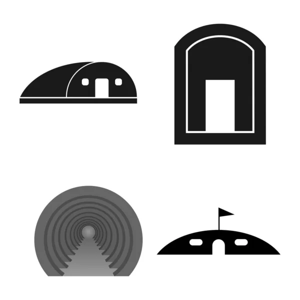 Бункер Значок Векторний Дизайн Ілюстрації — стоковий вектор