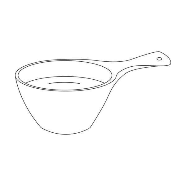 Acqua Dipper Icona Vettoriale Illustrazione Simbolo Design — Vettoriale Stock