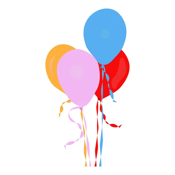 Illustration Vectorielle Ballon Volant — Image vectorielle