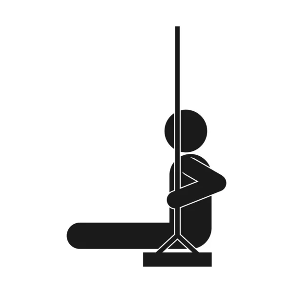 Гойдалка Значок Векторна Ілюстрація Дизайн Символу — стоковий вектор