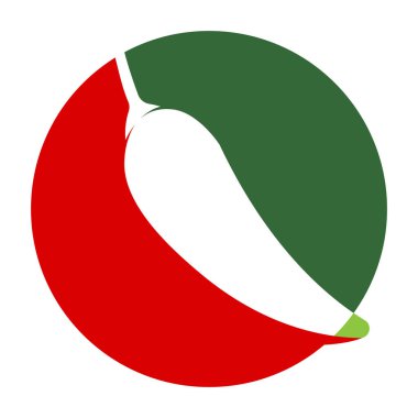Chili logo vektör illüstrasyon şablonu tasarımı