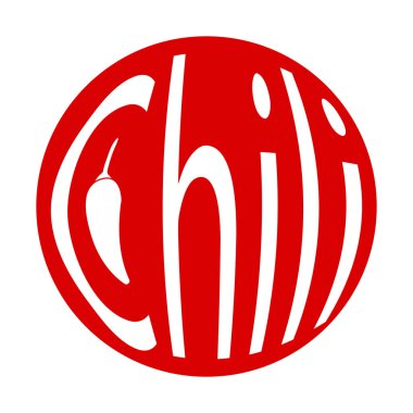 Chili logo vektör illüstrasyon şablonu tasarımı