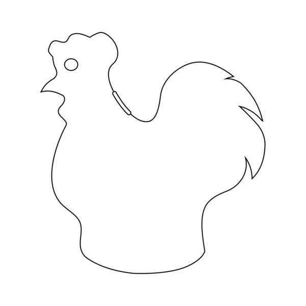 Chicken Piggy Bank Vektor Illustration Design — Stock Vector
