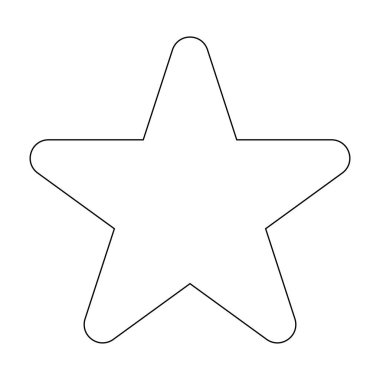 Yıldız simgesi vektör çizim tasarım