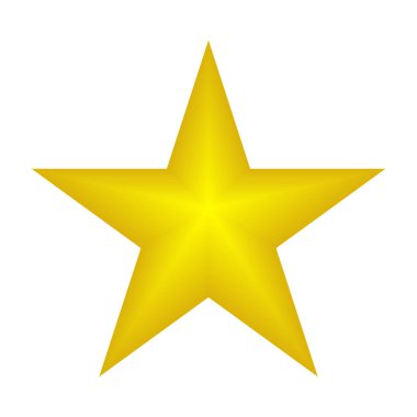 Yıldız simgesi vektör çizim tasarım