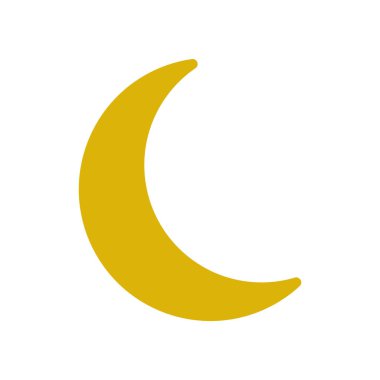 Ay ikonu vektör illüstrasyon tasarımı