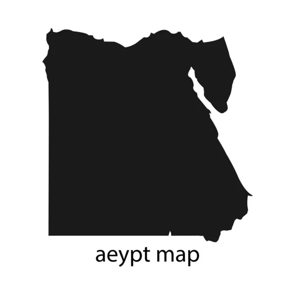 Egipto Mapa Icono Vector Ilustración Diseño — Vector de stock