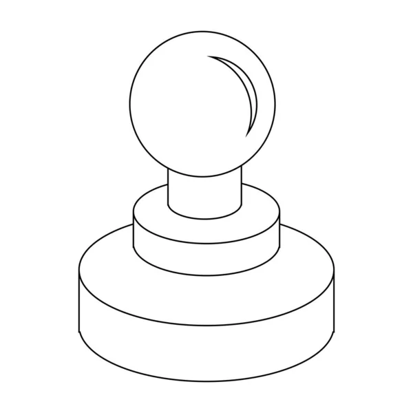 Timbro Vettoriale Icona Illustrazione Simbolo Design — Vettoriale Stock