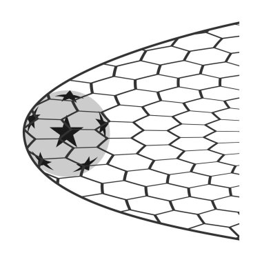 net logo vektör illüstrasyon tasarımında top simgesi