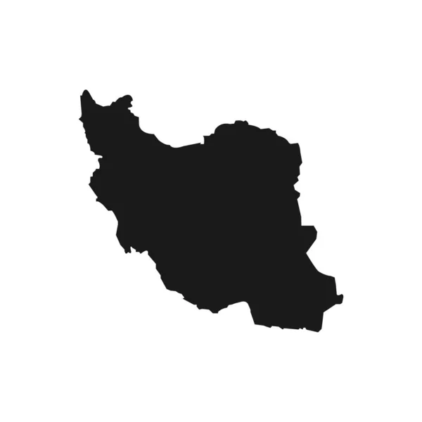 Iran Map Icon Vektor Illustration Design — Stockvektor