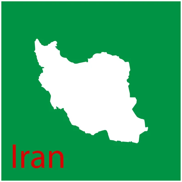 Iran Kaart Pictogram Vector Illustratie Ontwerp — Stockvector