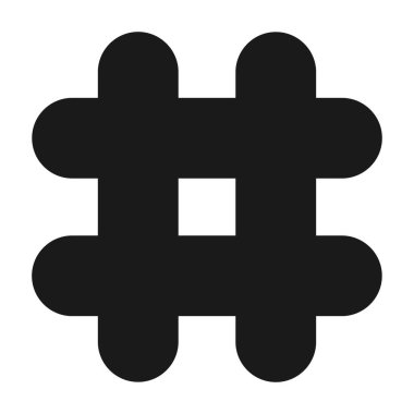 hashtag simgesi vektör illüstrasyon tasarımı