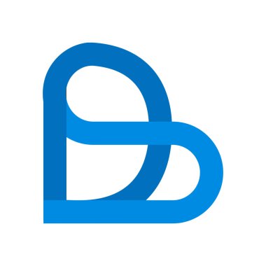 D ve S harfi logo vektör illüstrasyon tasarımı