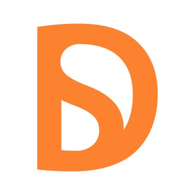D ve S harfi logo vektör illüstrasyon tasarımı