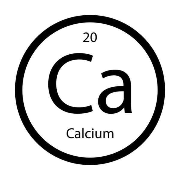 Kalcium Symbol Ikon Vektor Illustration Design — Stock vektor