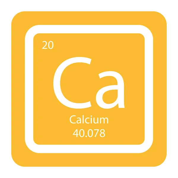 Calcium Symbol Icon Vector Illustration Design — Stock Vector